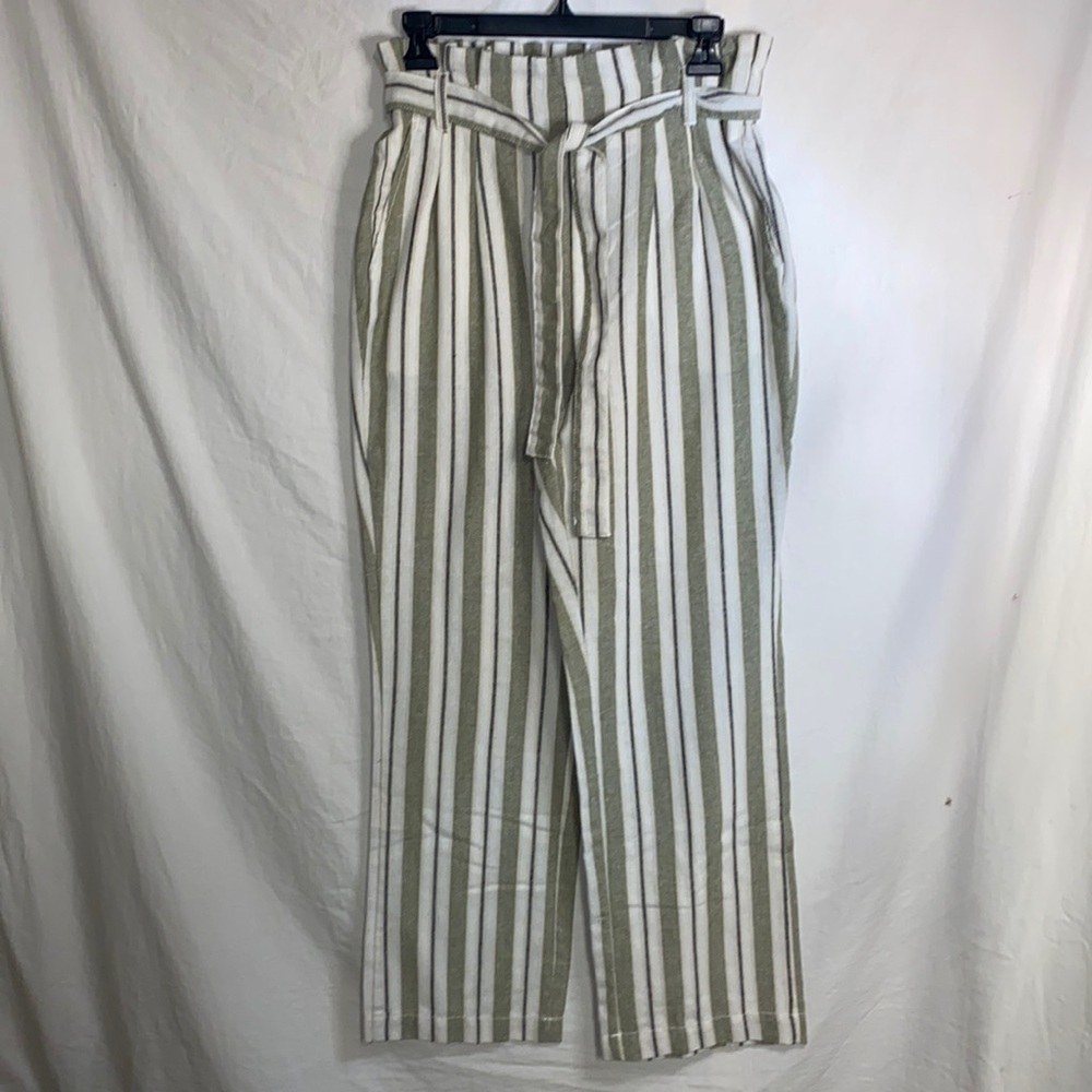 M Ci Sono Linen Collection Paperbag Pants w/ Belt!